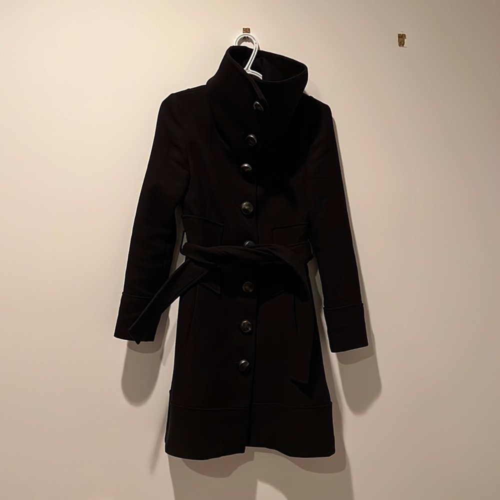 Black Mango Suit Peacoat